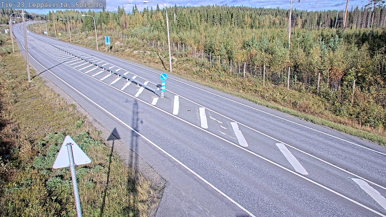 Weather Camera Image Väg 23 Leppävirta, Soisalo, Leppävirta, Pohjois-Savo
