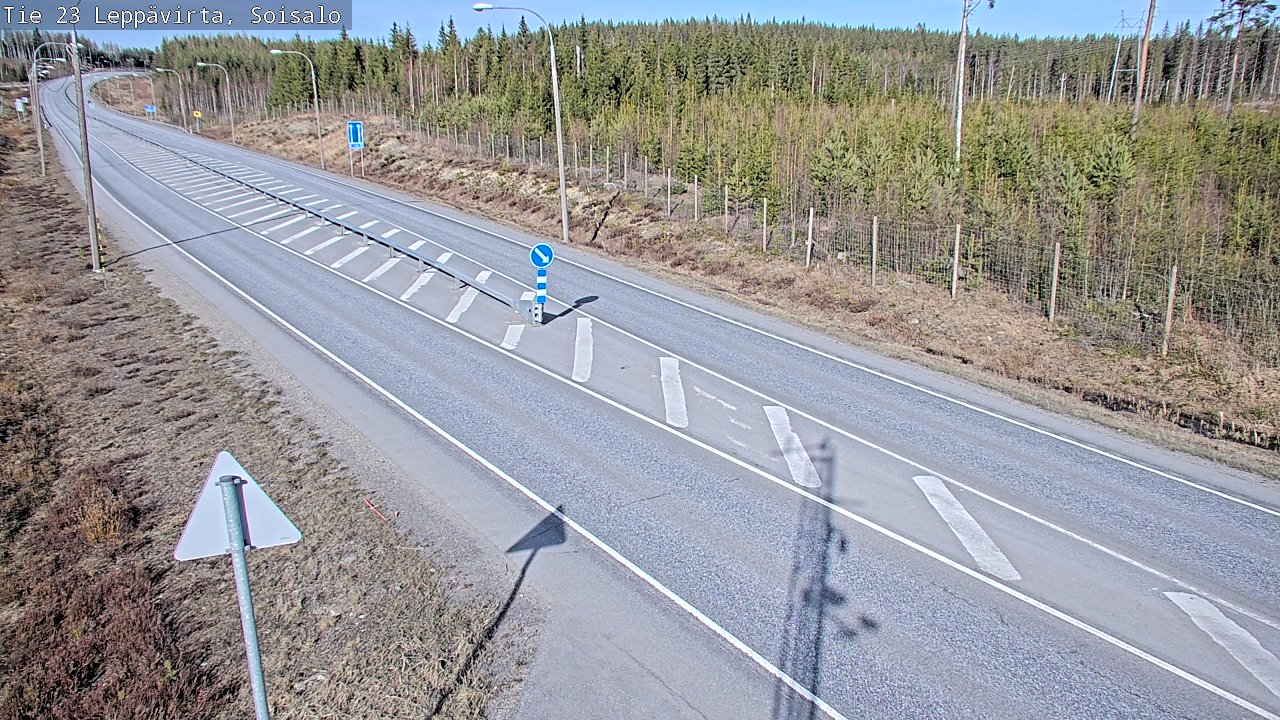 Weather Camera Image Väg 23 Leppävirta, Soisalo, Leppävirta, Pohjois-Savo