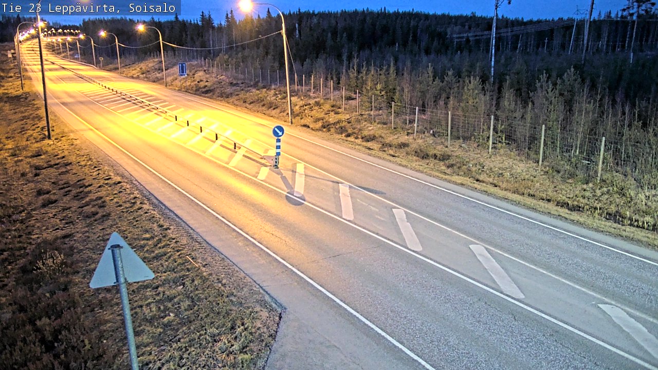 Weather Camera Image Väg 23 Leppävirta, Soisalo, Leppävirta, Pohjois-Savo