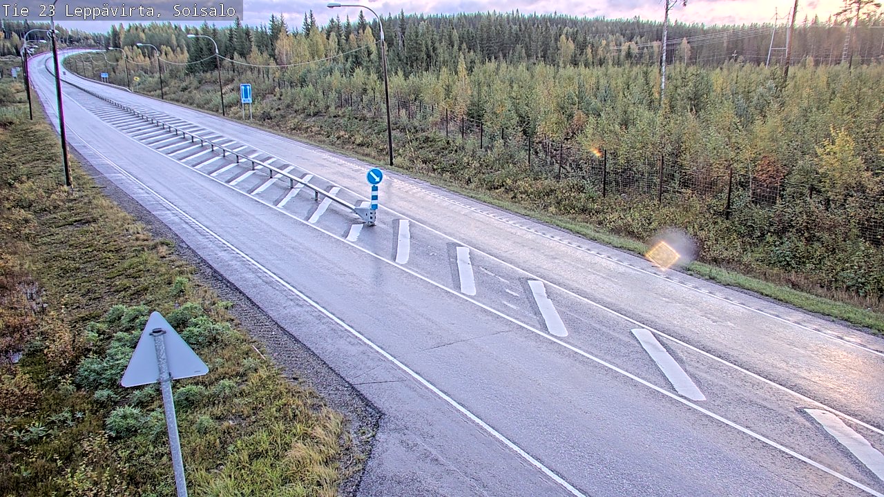 Weather Camera Image Road 23 Leppävirta, Soisalo, Leppävirta, Pohjois-Savo