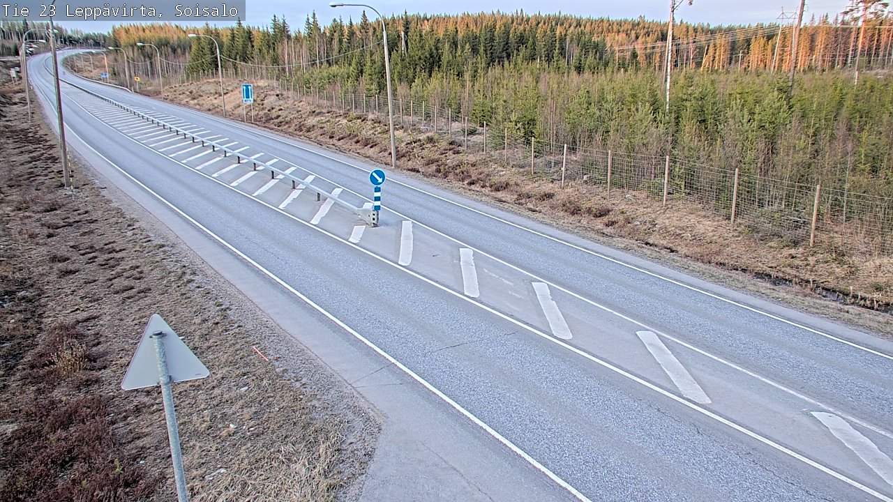 Weather Camera Image Väg 23 Leppävirta, Soisalo, Leppävirta, Pohjois-Savo