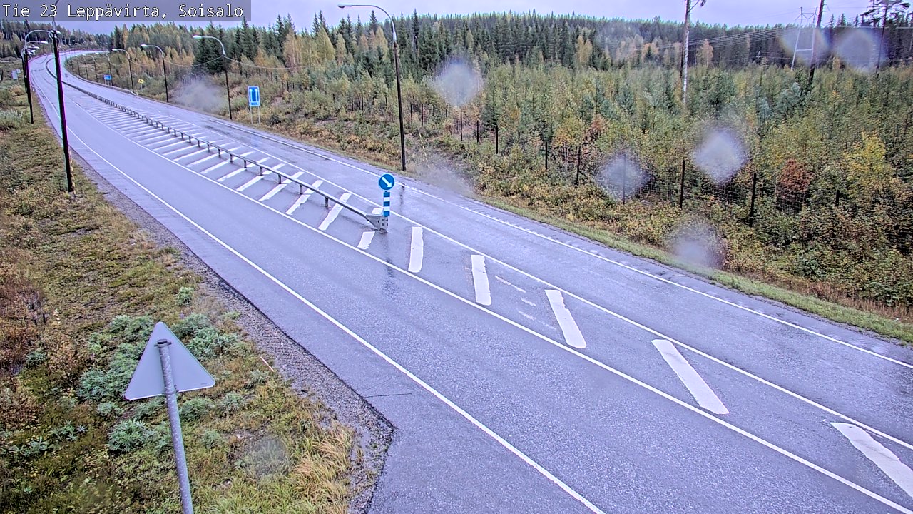 Weather Camera Image Road 23 Leppävirta, Soisalo, Leppävirta, Pohjois-Savo