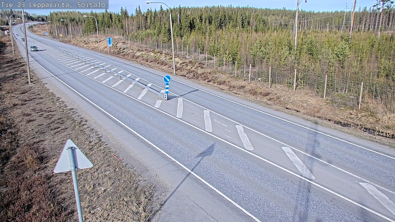 Weather Camera Image Väg 23 Leppävirta, Soisalo, Leppävirta, Pohjois-Savo