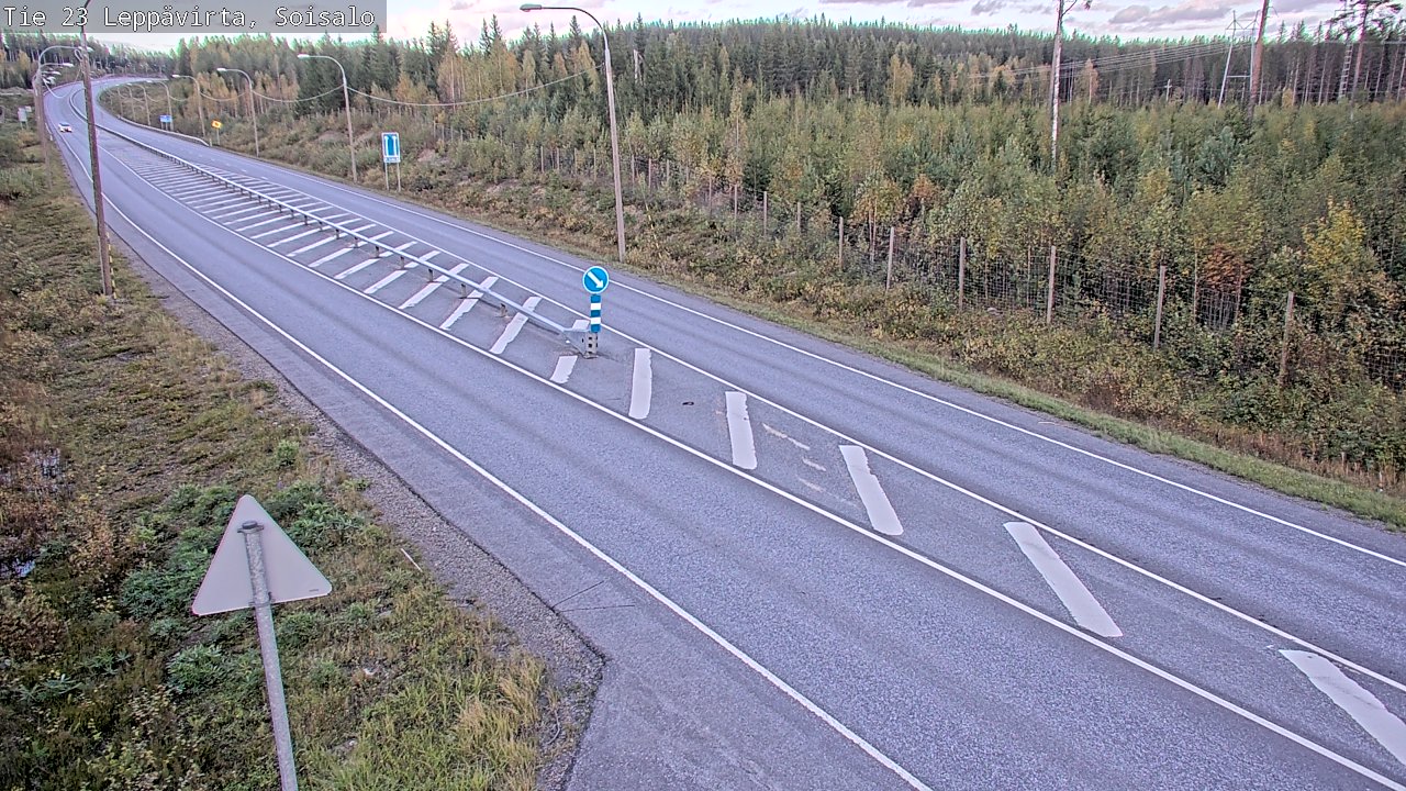 Weather Camera Image Väg 23 Leppävirta, Soisalo, Leppävirta, Pohjois-Savo