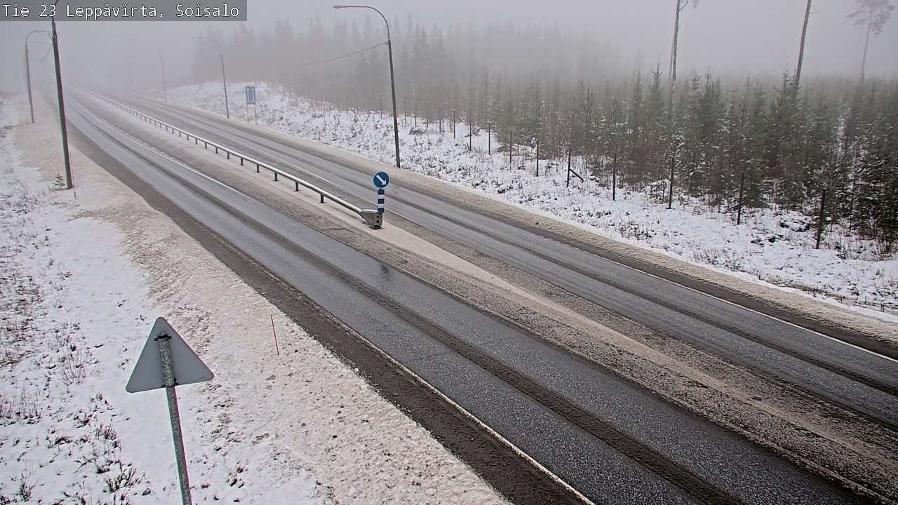 Weather Camera Image Road 23 Leppävirta, Soisalo, Leppävirta, Pohjois-Savo