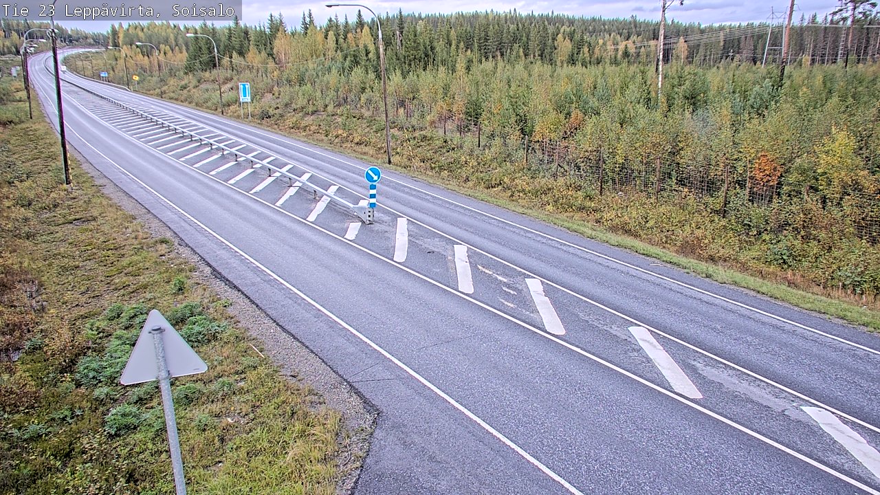 Weather Camera Image Road 23 Leppävirta, Soisalo, Leppävirta, Pohjois-Savo