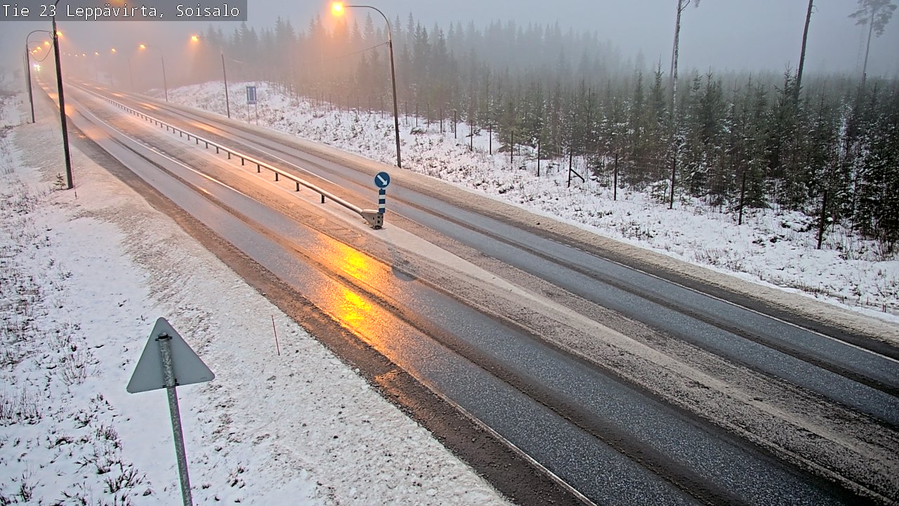 Weather Camera Image Road 23 Leppävirta, Soisalo, Leppävirta, Pohjois-Savo
