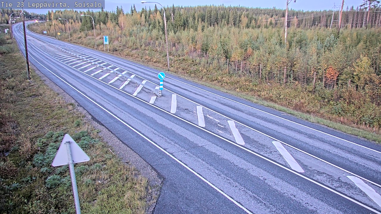 Weather Camera Image Road 23 Leppävirta, Soisalo, Leppävirta, Pohjois-Savo
