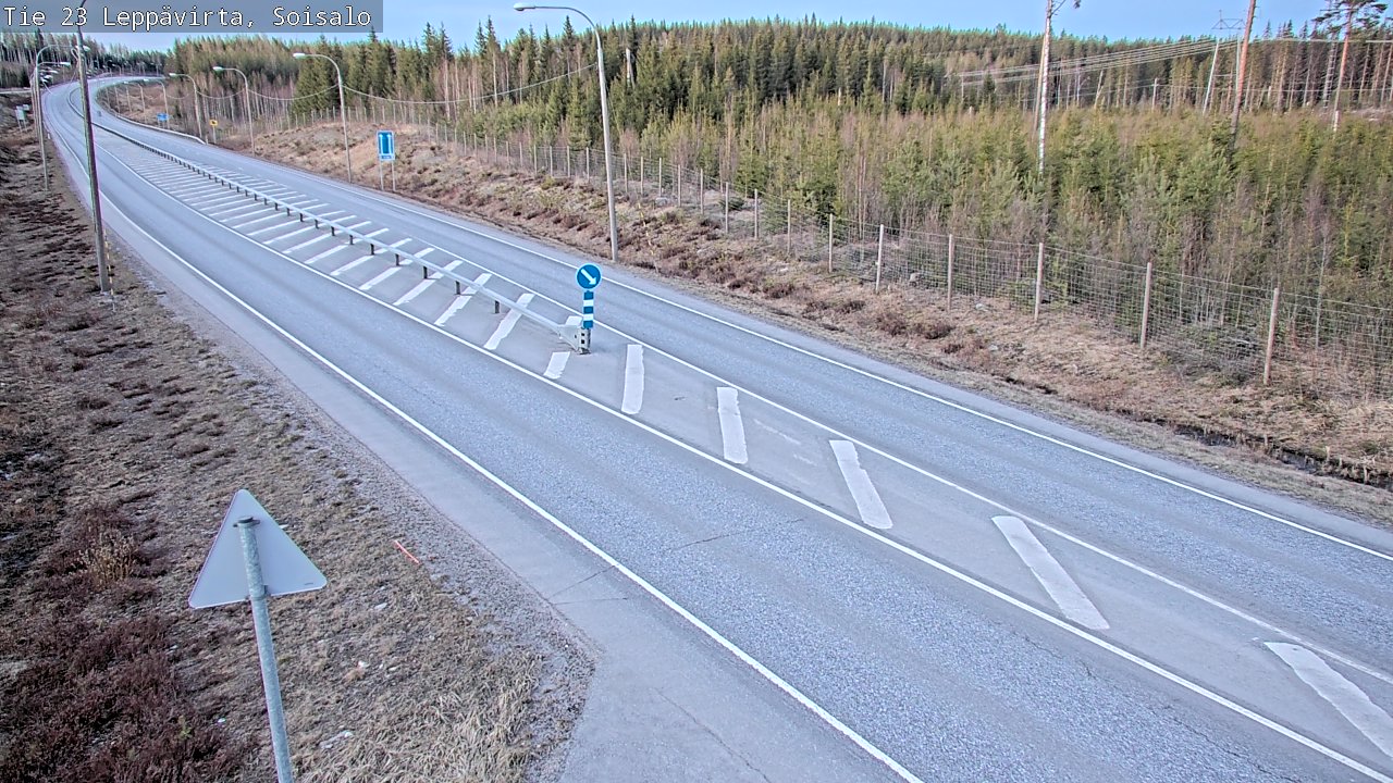 Weather Camera Image Väg 23 Leppävirta, Soisalo, Leppävirta, Pohjois-Savo