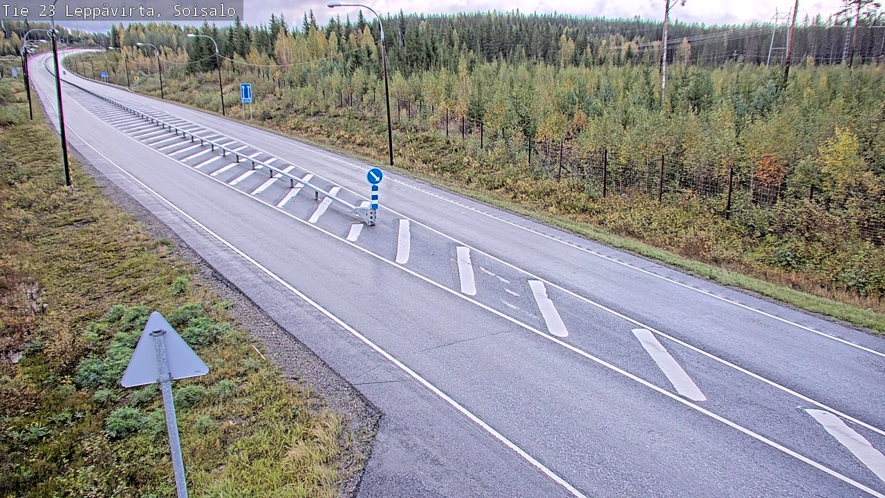Weather Camera Image Road 23 Leppävirta, Soisalo, Leppävirta, Pohjois-Savo