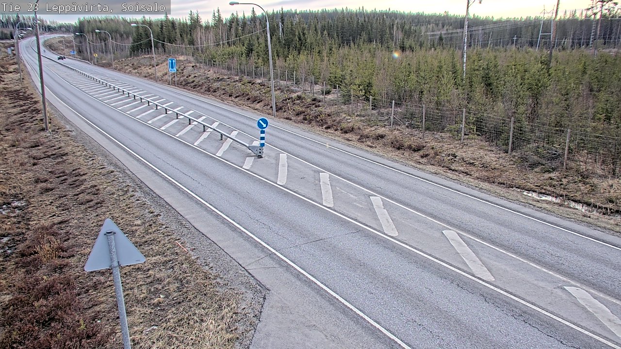 Weather Camera Image Väg 23 Leppävirta, Soisalo, Leppävirta, Pohjois-Savo