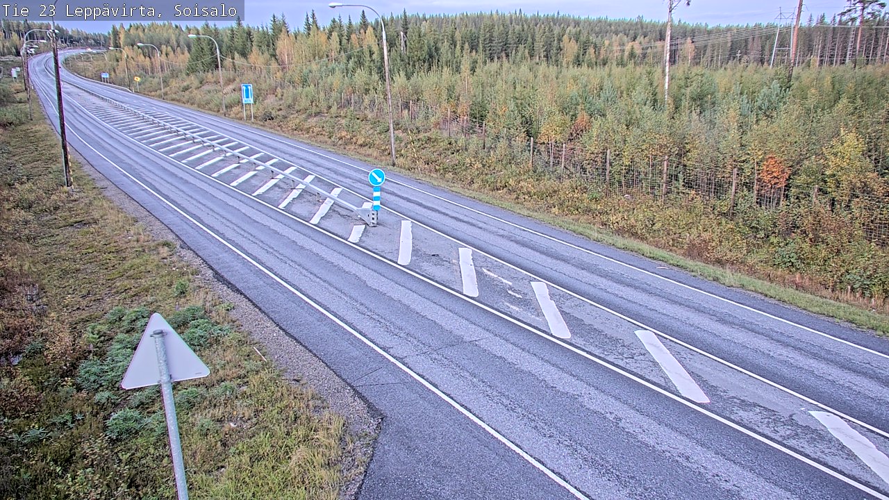 Weather Camera Image Road 23 Leppävirta, Soisalo, Leppävirta, Pohjois-Savo
