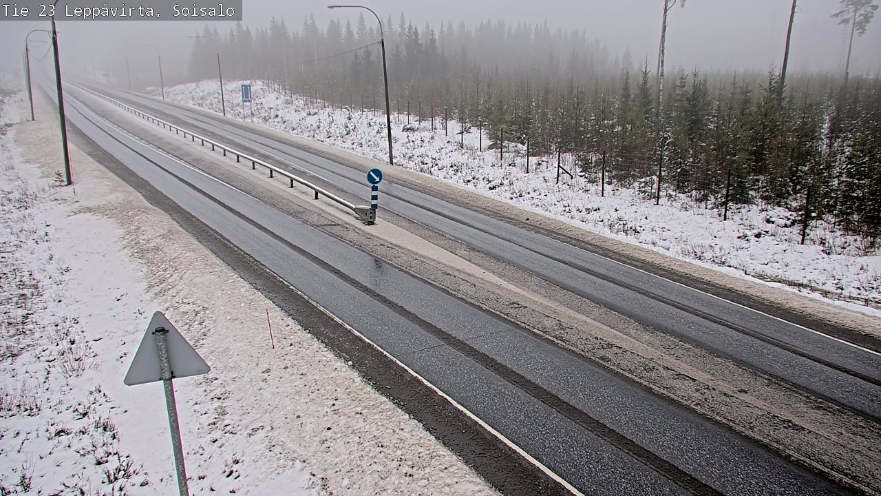 Weather Camera Image Road 23 Leppävirta, Soisalo, Leppävirta, Pohjois-Savo