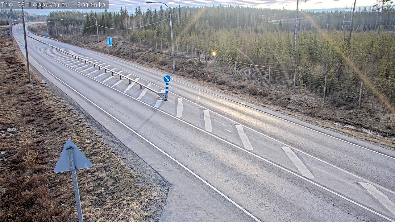 Weather Camera Image Väg 23 Leppävirta, Soisalo, Leppävirta, Pohjois-Savo