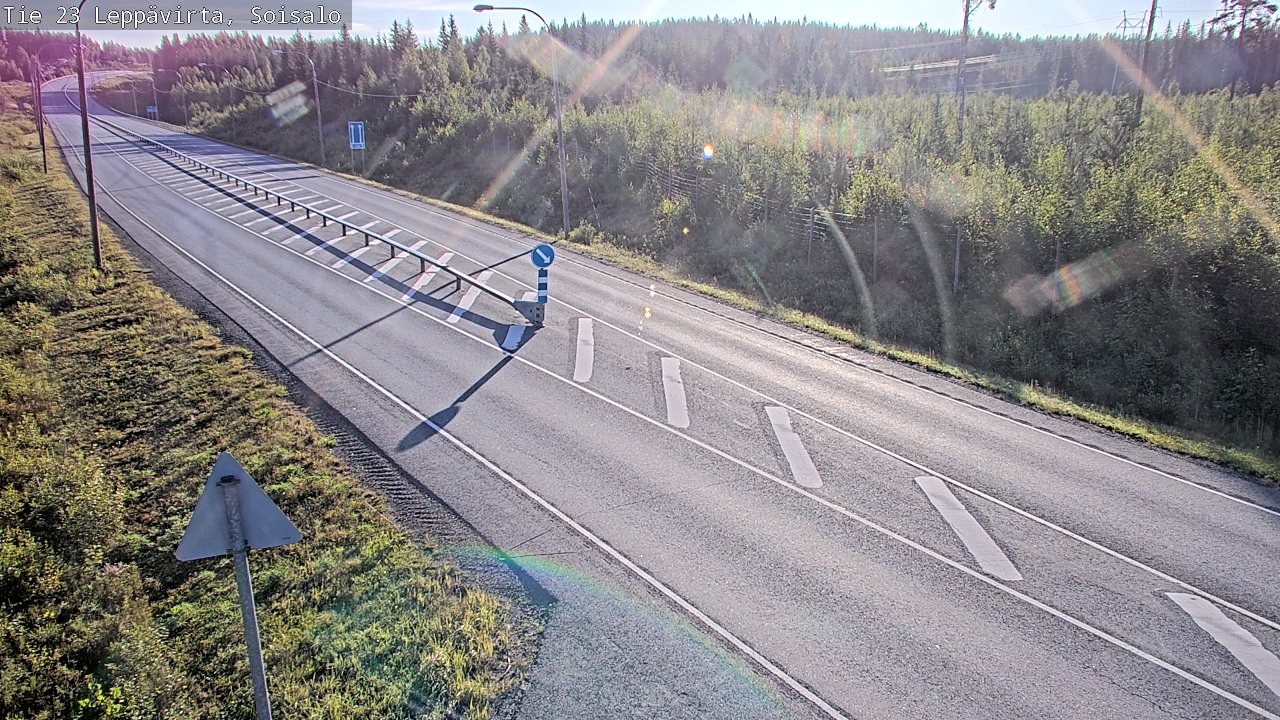 Weather Camera Image Road 23 Leppävirta, Soisalo, Leppävirta, Pohjois-Savo