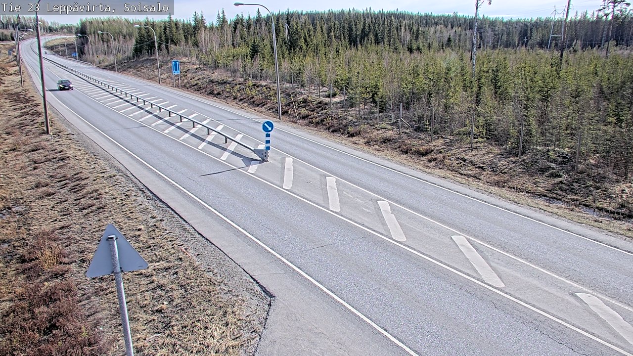Weather Camera Image Väg 23 Leppävirta, Soisalo, Leppävirta, Pohjois-Savo