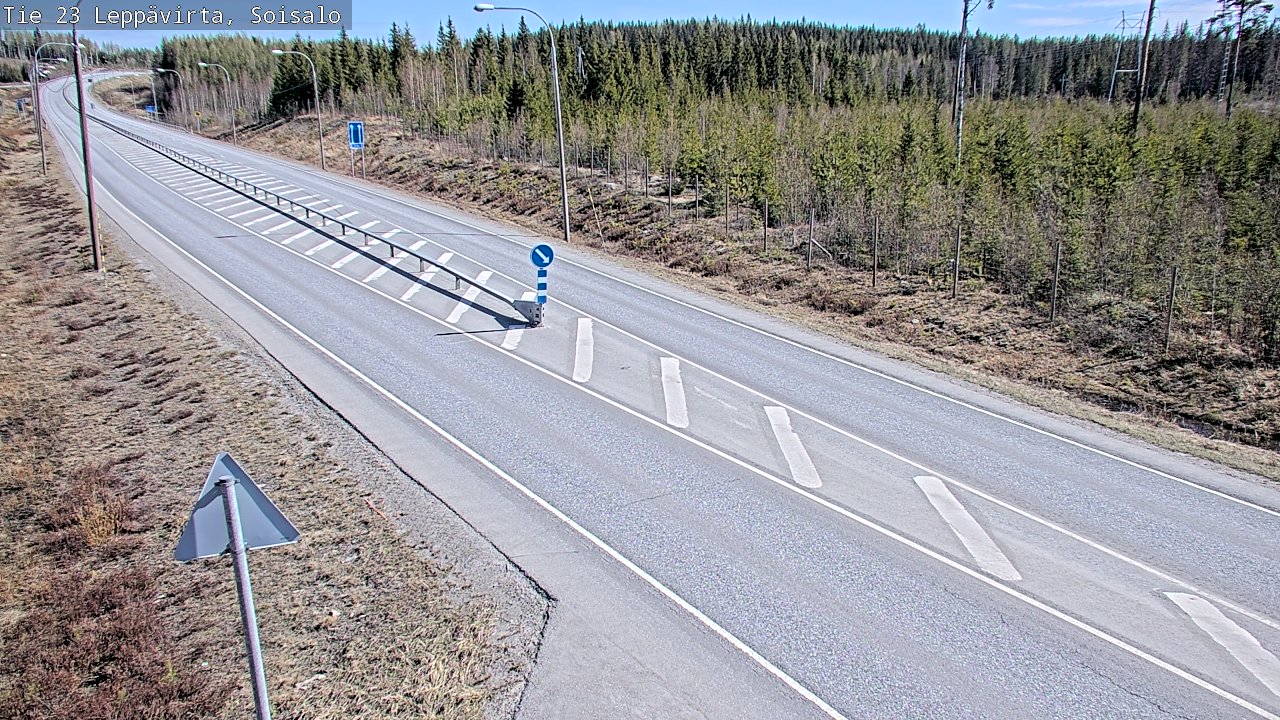 Weather Camera Image Road 23 Leppävirta, Soisalo, Leppävirta, Pohjois-Savo