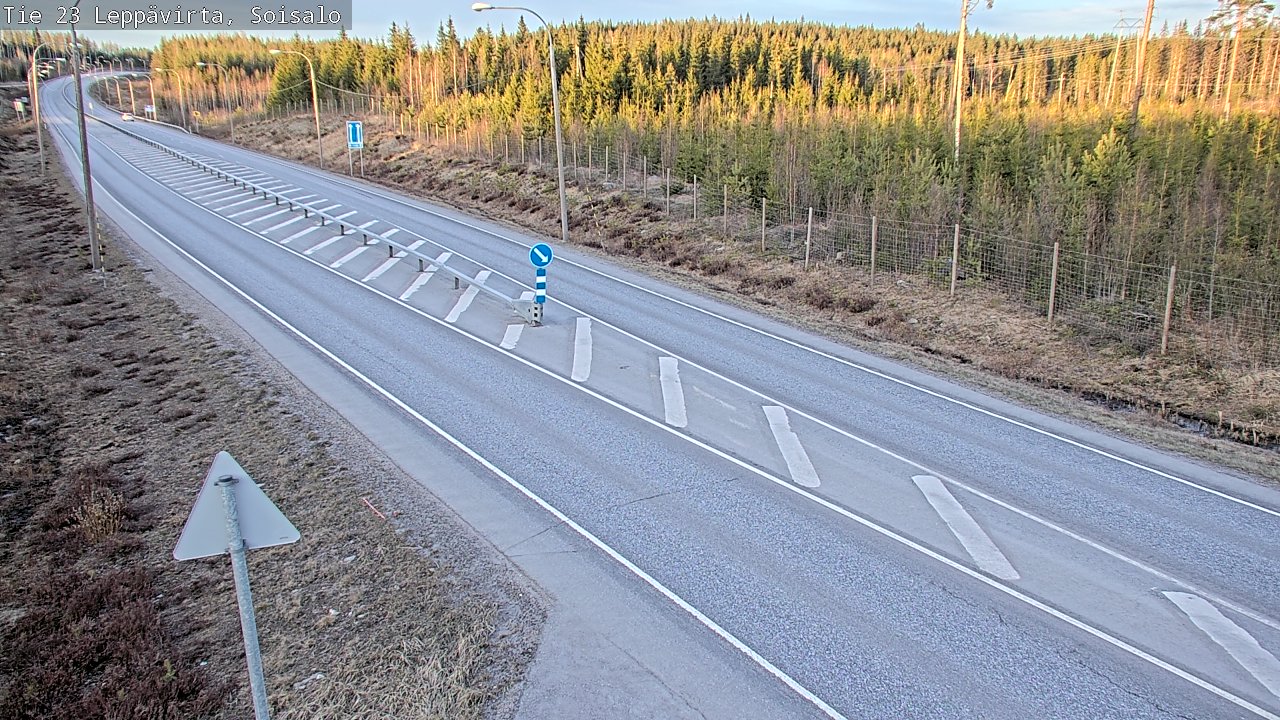 Weather Camera Image Väg 23 Leppävirta, Soisalo, Leppävirta, Pohjois-Savo