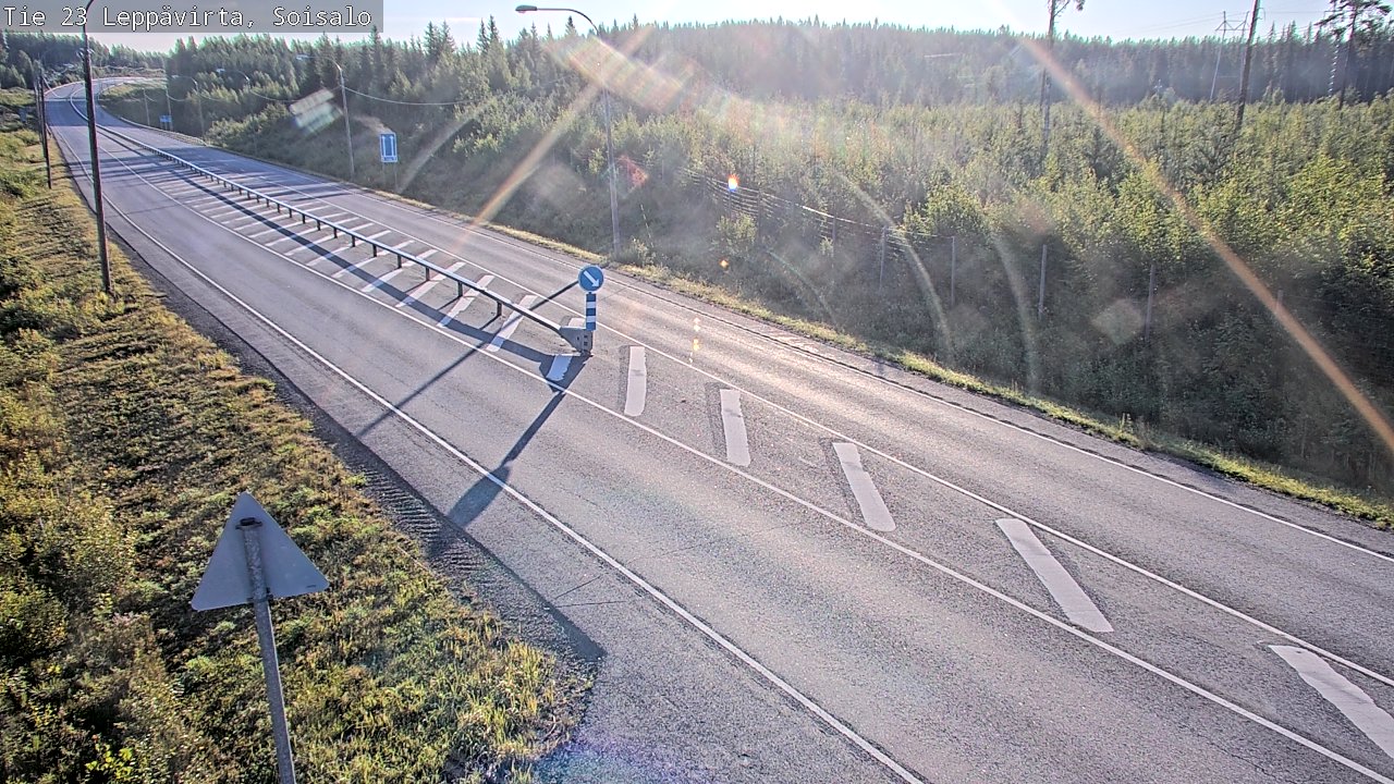 Weather Camera Image Road 23 Leppävirta, Soisalo, Leppävirta, Pohjois-Savo