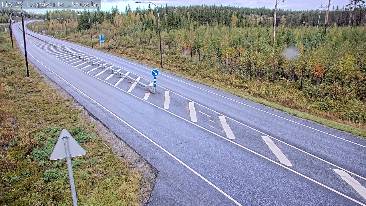 Weather Camera Image Road 23 Leppävirta, Soisalo, Leppävirta, Pohjois-Savo