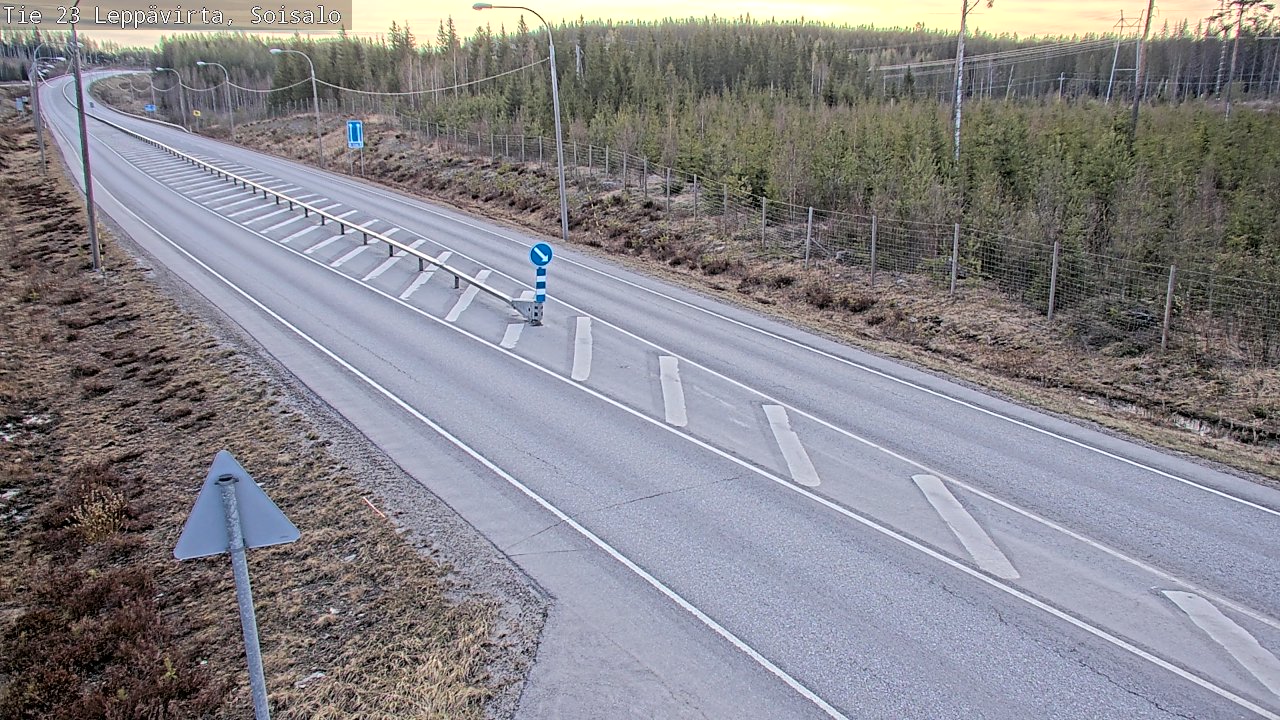 Weather Camera Image Road 23 Leppävirta, Soisalo, Leppävirta, Pohjois-Savo