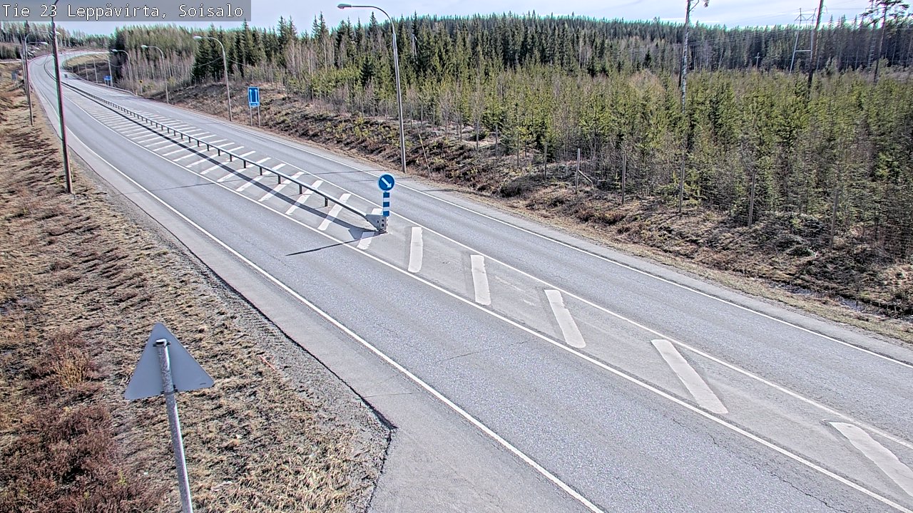 Weather Camera Image Väg 23 Leppävirta, Soisalo, Leppävirta, Pohjois-Savo