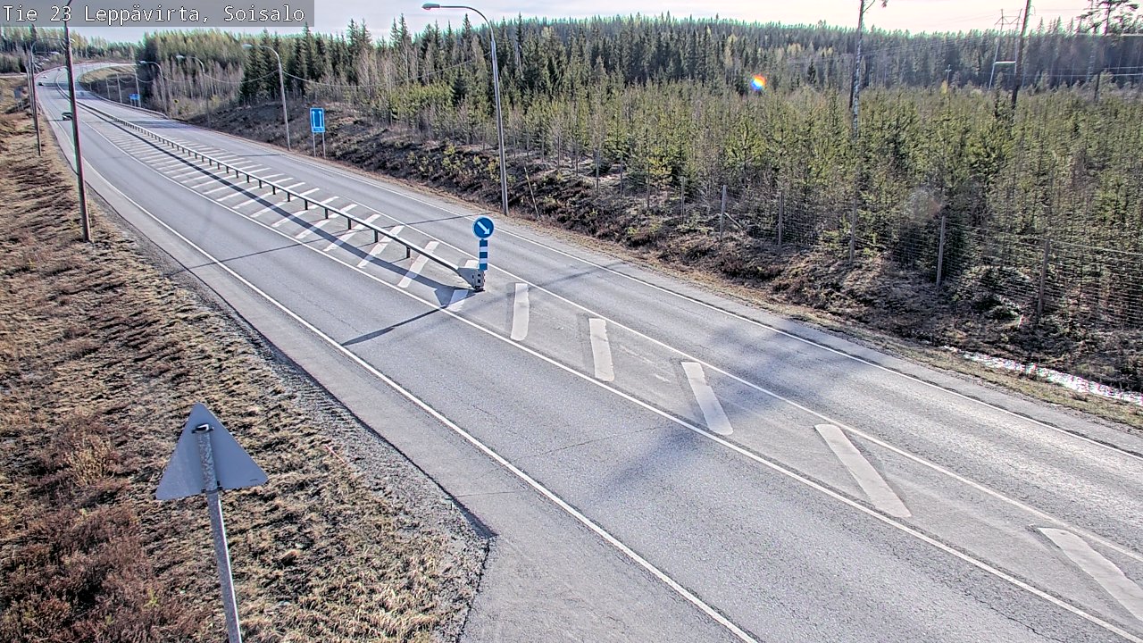 Weather Camera Image Road 23 Leppävirta, Soisalo, Leppävirta, Pohjois-Savo