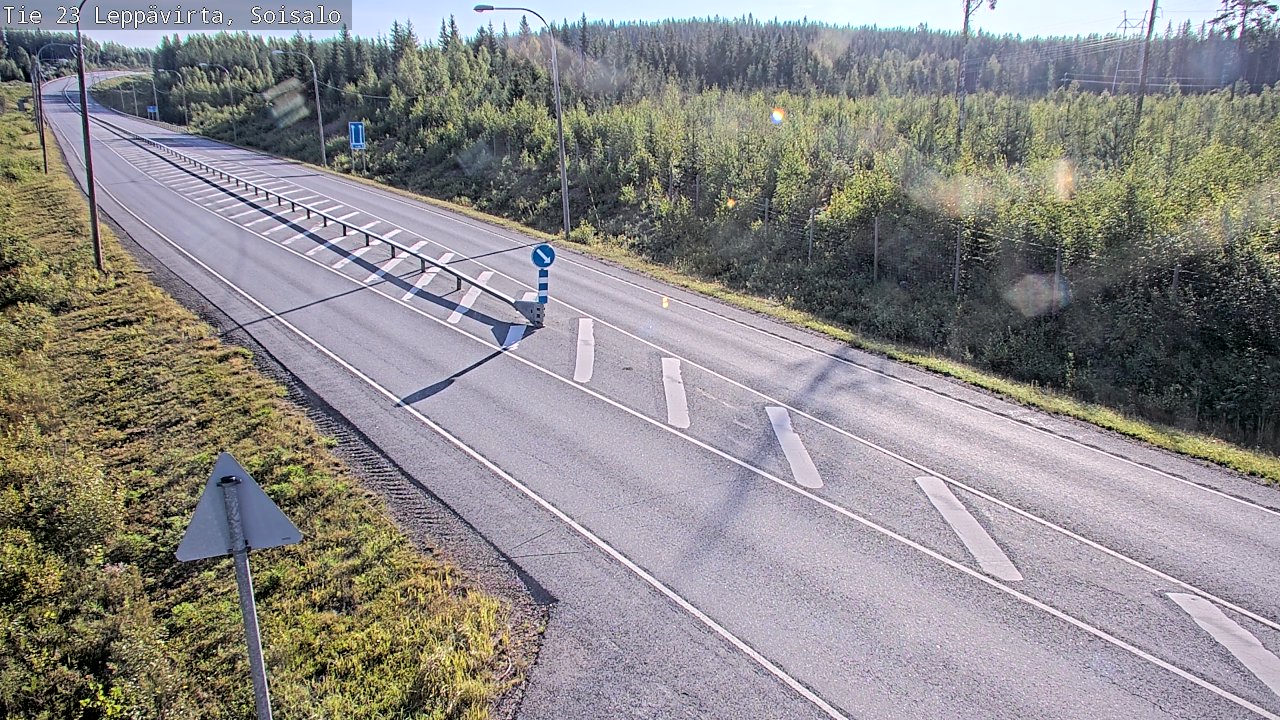Weather Camera Image Road 23 Leppävirta, Soisalo, Leppävirta, Pohjois-Savo