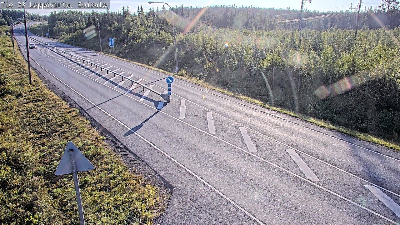 Weather Camera Image Road 23 Leppävirta, Soisalo, Leppävirta, Pohjois-Savo