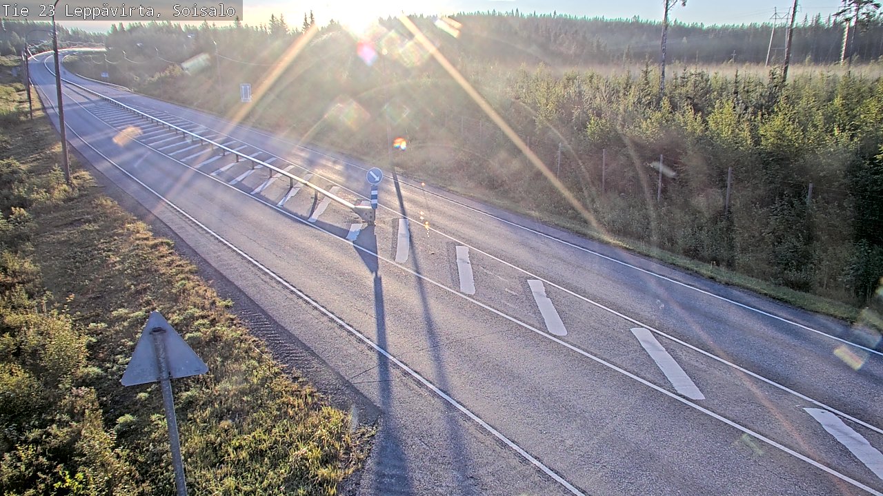 Weather Camera Image Road 23 Leppävirta, Soisalo, Leppävirta, Pohjois-Savo