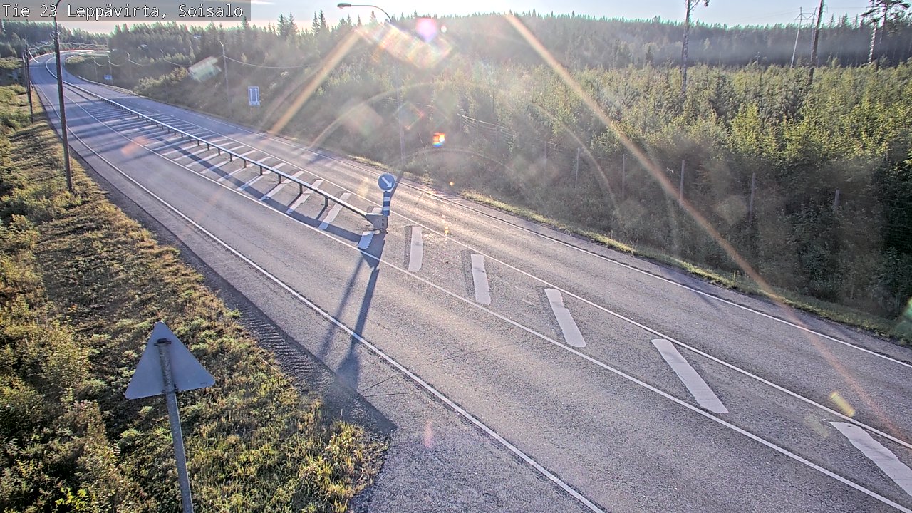 Weather Camera Image Road 23 Leppävirta, Soisalo, Leppävirta, Pohjois-Savo