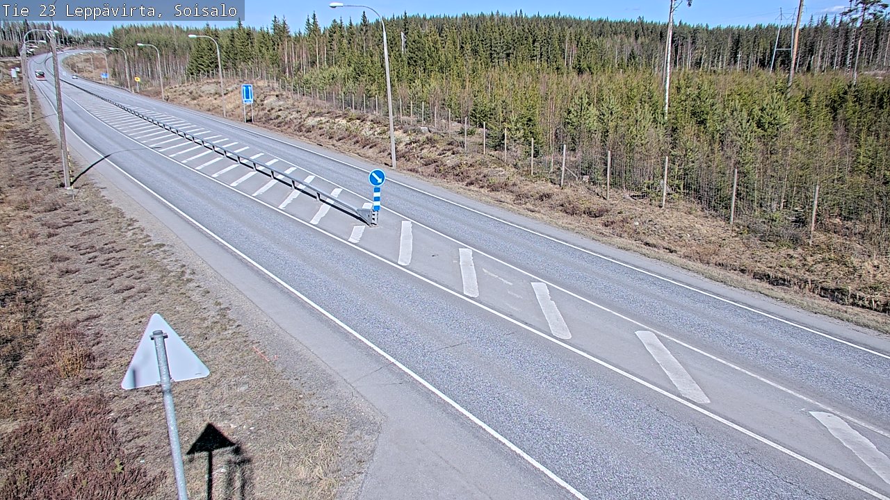 Weather Camera Image Väg 23 Leppävirta, Soisalo, Leppävirta, Pohjois-Savo
