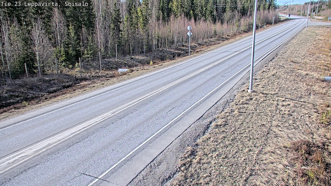 Weather Camera Image Väg 23 Leppävirta, Soisalo, Leppävirta, Pohjois-Savo