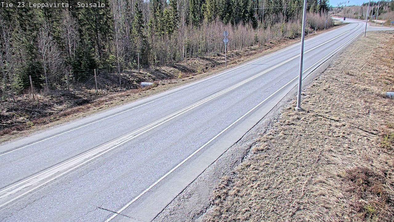 Weather Camera Image Väg 23 Leppävirta, Soisalo, Leppävirta, Pohjois-Savo