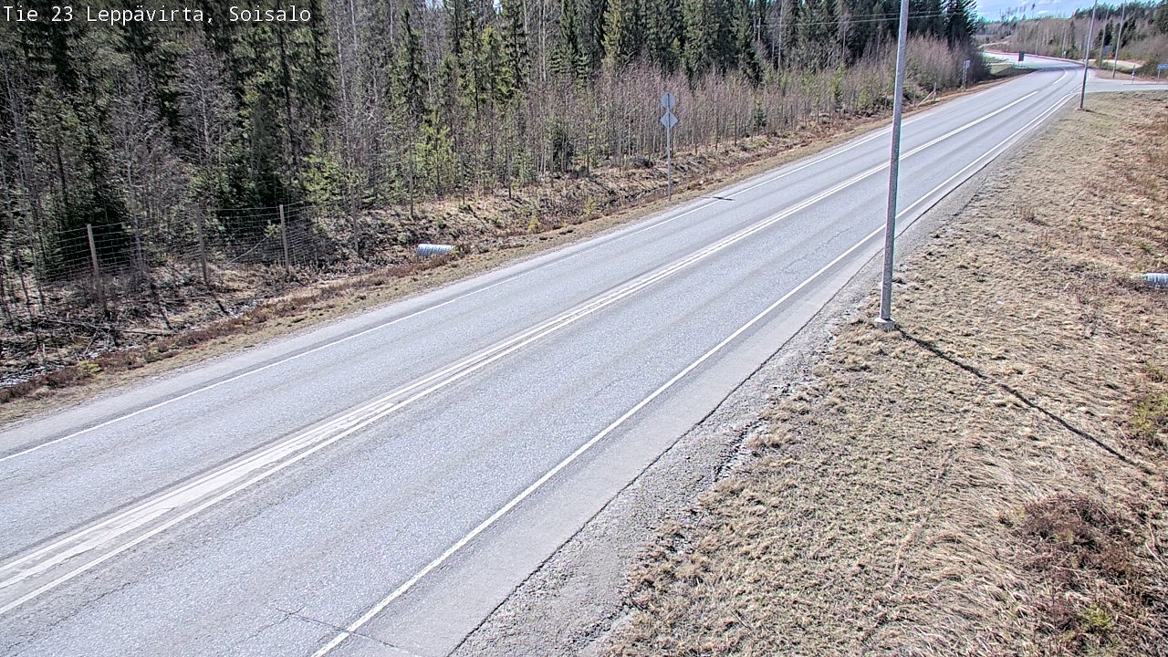 Weather Camera Image Väg 23 Leppävirta, Soisalo, Leppävirta, Pohjois-Savo