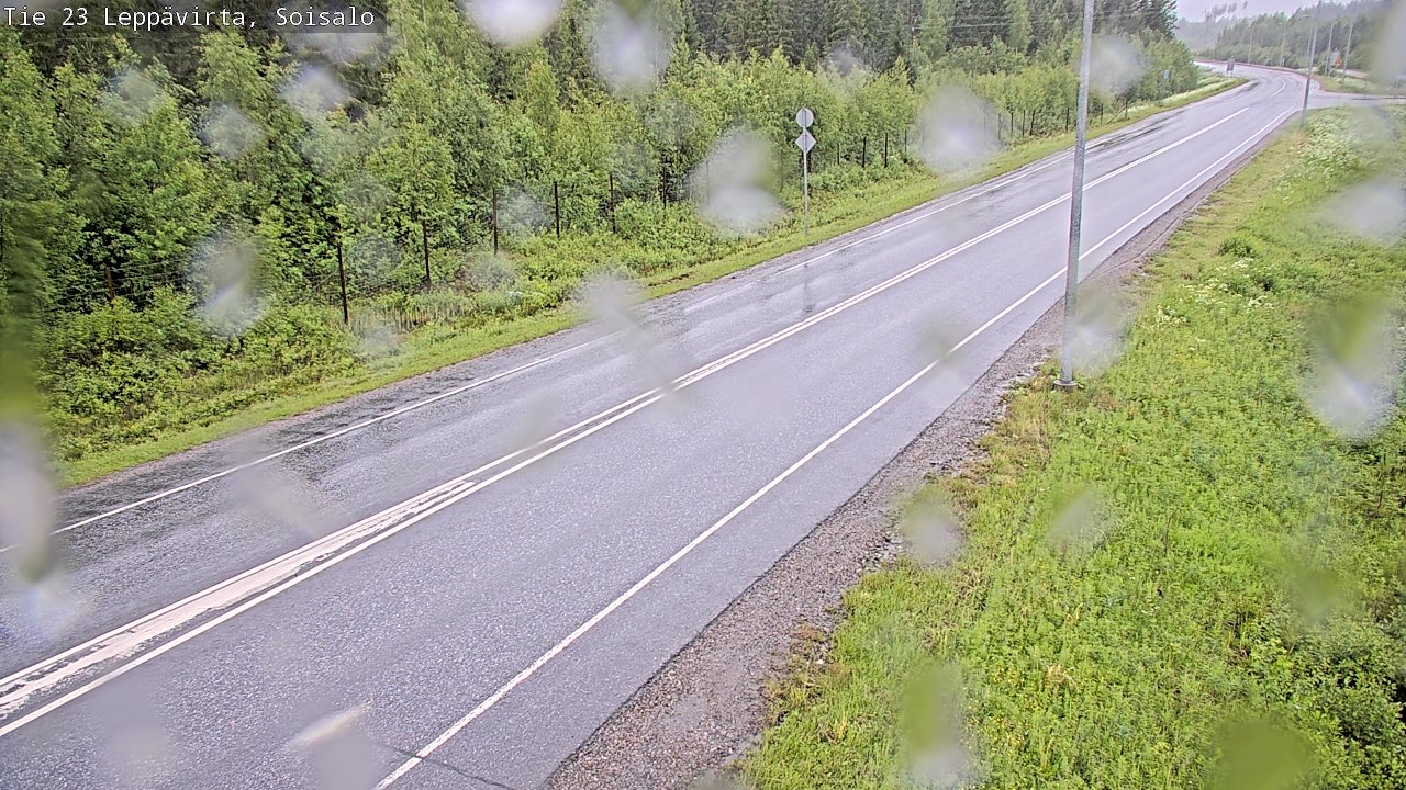 Weather Camera Image Road 23 Leppävirta, Soisalo, Leppävirta, Pohjois-Savo