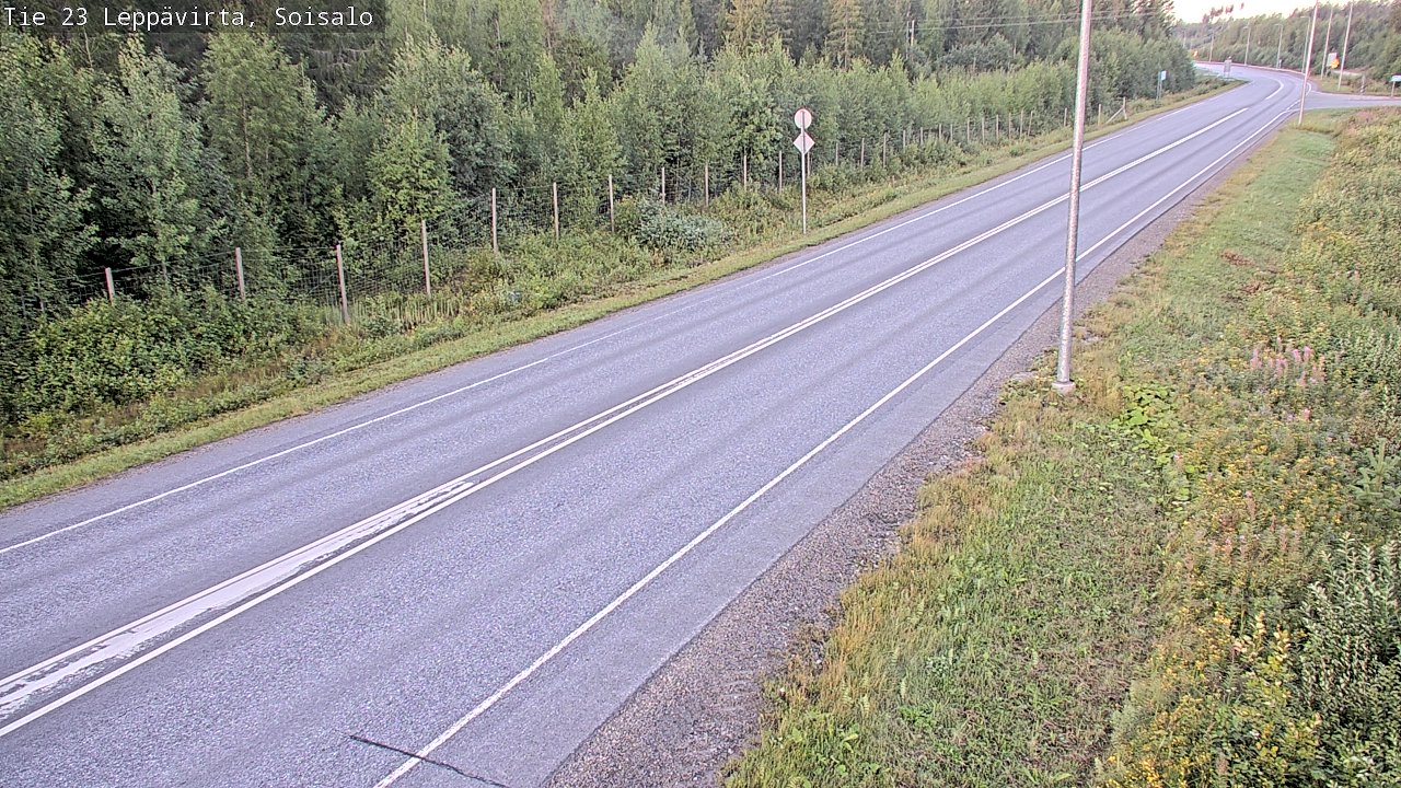Weather Camera Image Road 23 Leppävirta, Soisalo, Leppävirta, Pohjois-Savo