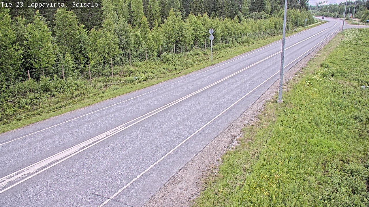 Weather Camera Image Road 23 Leppävirta, Soisalo, Leppävirta, Pohjois-Savo