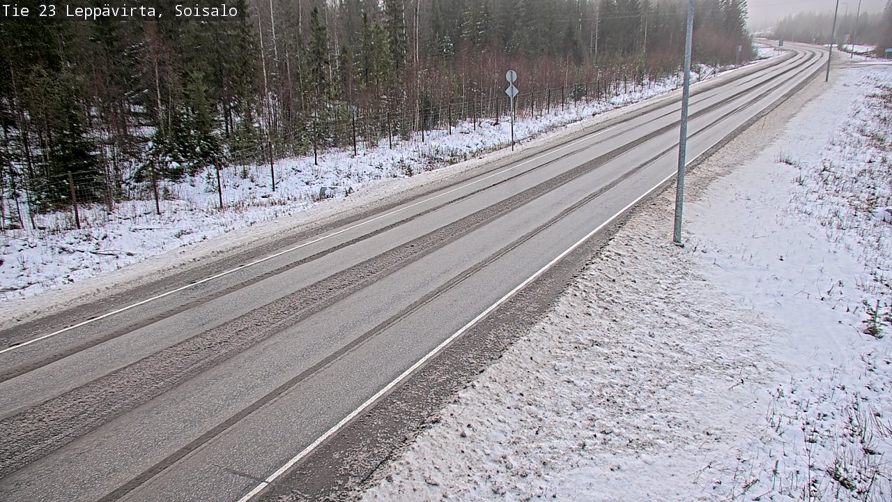 Weather Camera Image Road 23 Leppävirta, Soisalo, Leppävirta, Pohjois-Savo