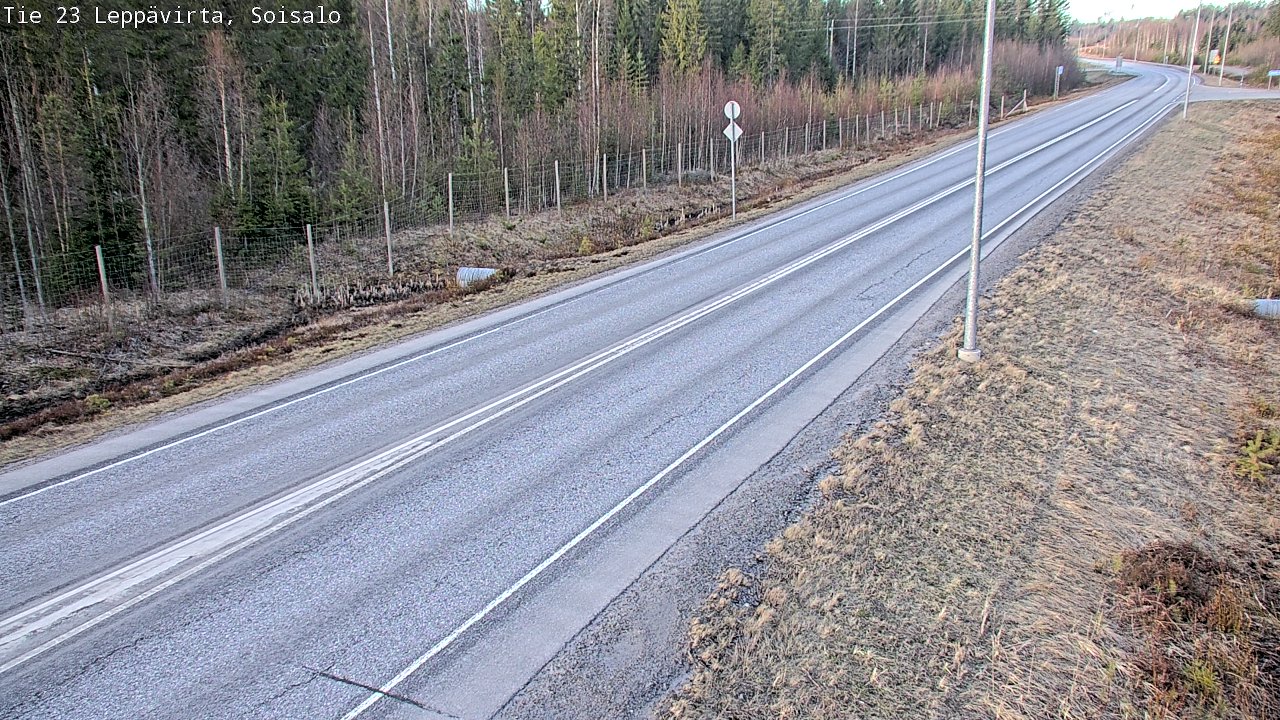 Weather Camera Image Väg 23 Leppävirta, Soisalo, Leppävirta, Pohjois-Savo