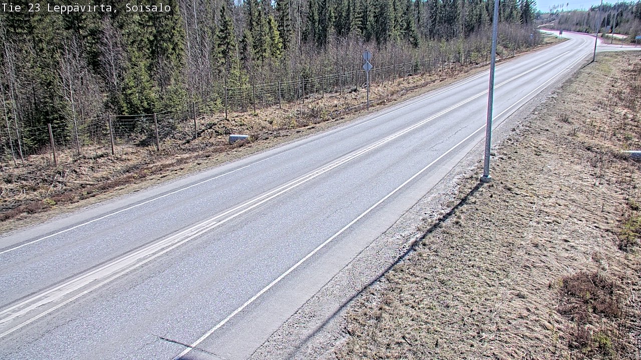 Weather Camera Image Väg 23 Leppävirta, Soisalo, Leppävirta, Pohjois-Savo