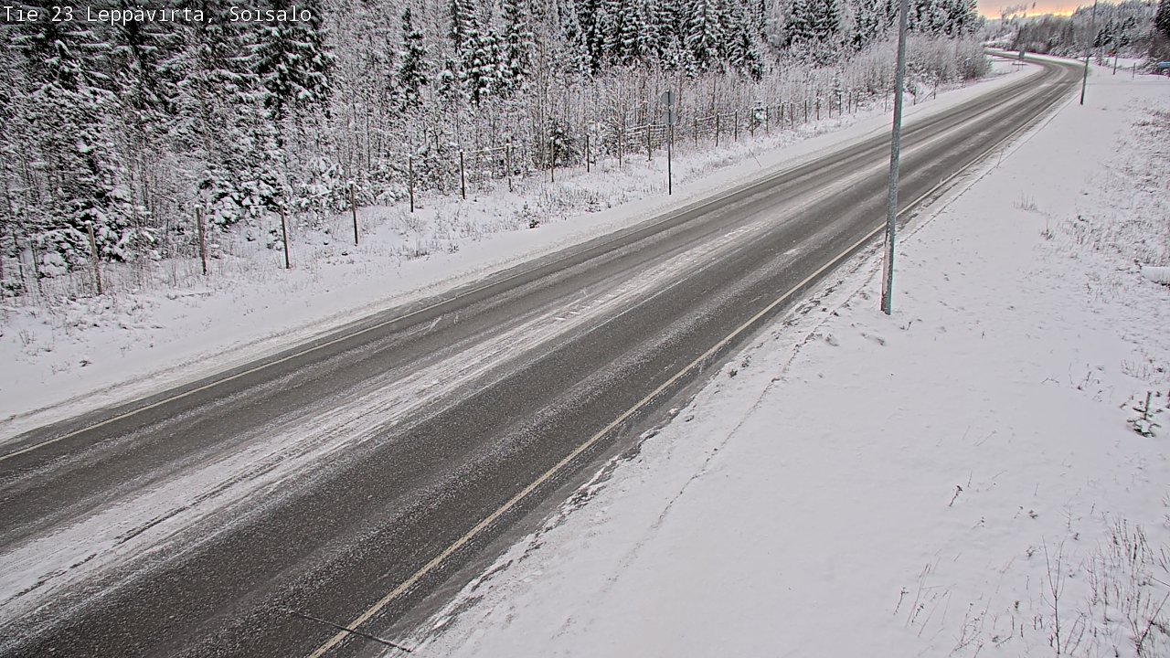 Weather Camera Image Road 23 Leppävirta, Soisalo, Leppävirta, Pohjois-Savo