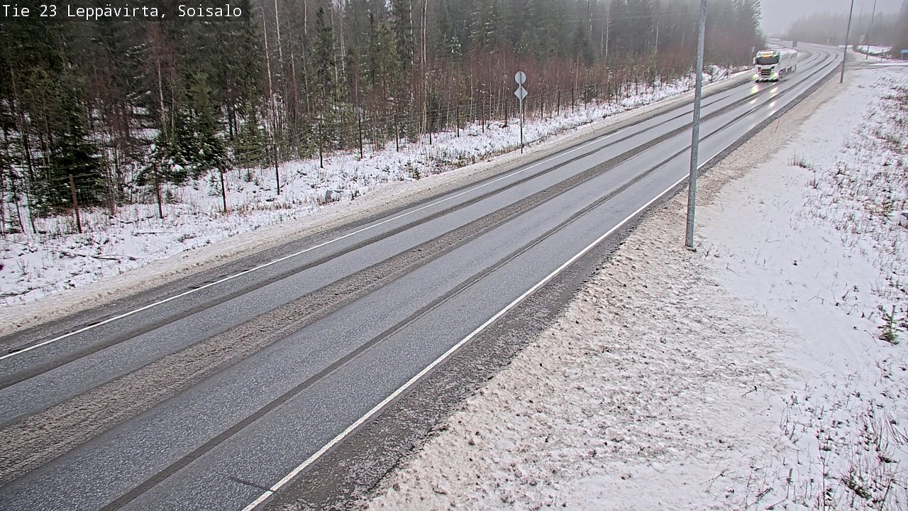Weather Camera Image Road 23 Leppävirta, Soisalo, Leppävirta, Pohjois-Savo