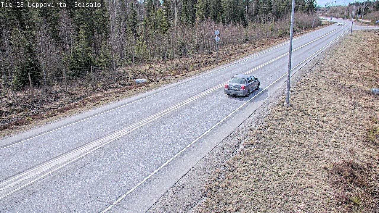 Weather Camera Image Väg 23 Leppävirta, Soisalo, Leppävirta, Pohjois-Savo