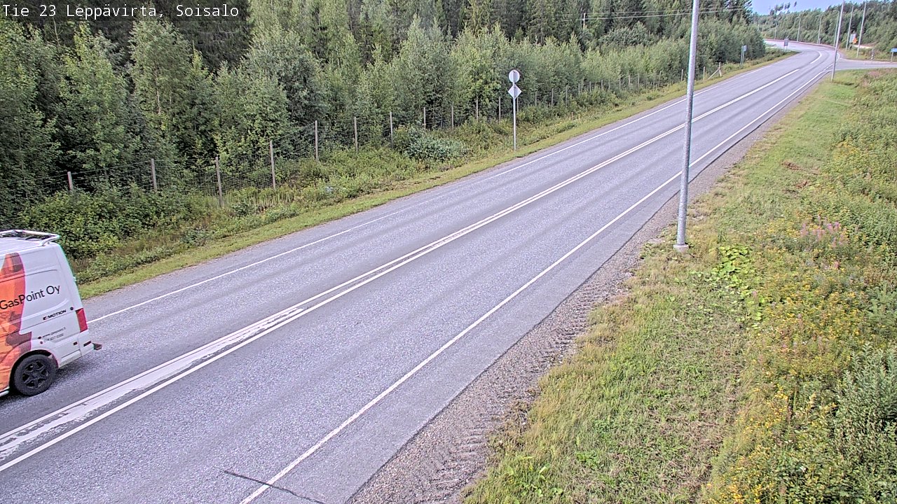 Weather Camera Image Väg 23 Leppävirta, Soisalo, Leppävirta, Pohjois-Savo