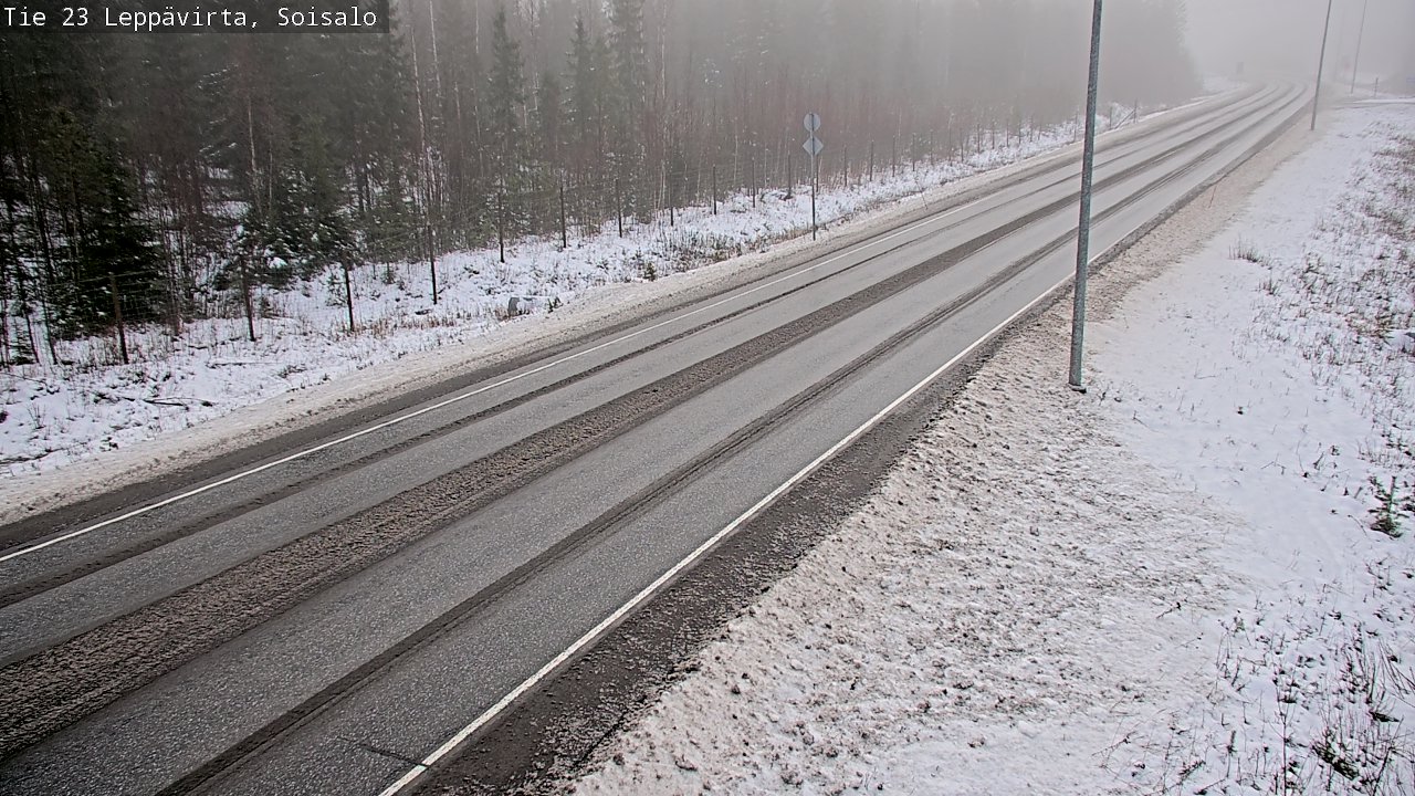 Weather Camera Image Road 23 Leppävirta, Soisalo, Leppävirta, Pohjois-Savo