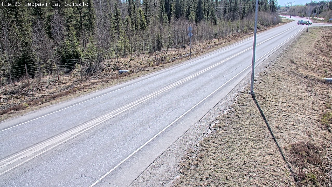 Weather Camera Image Road 23 Leppävirta, Soisalo, Leppävirta, Pohjois-Savo