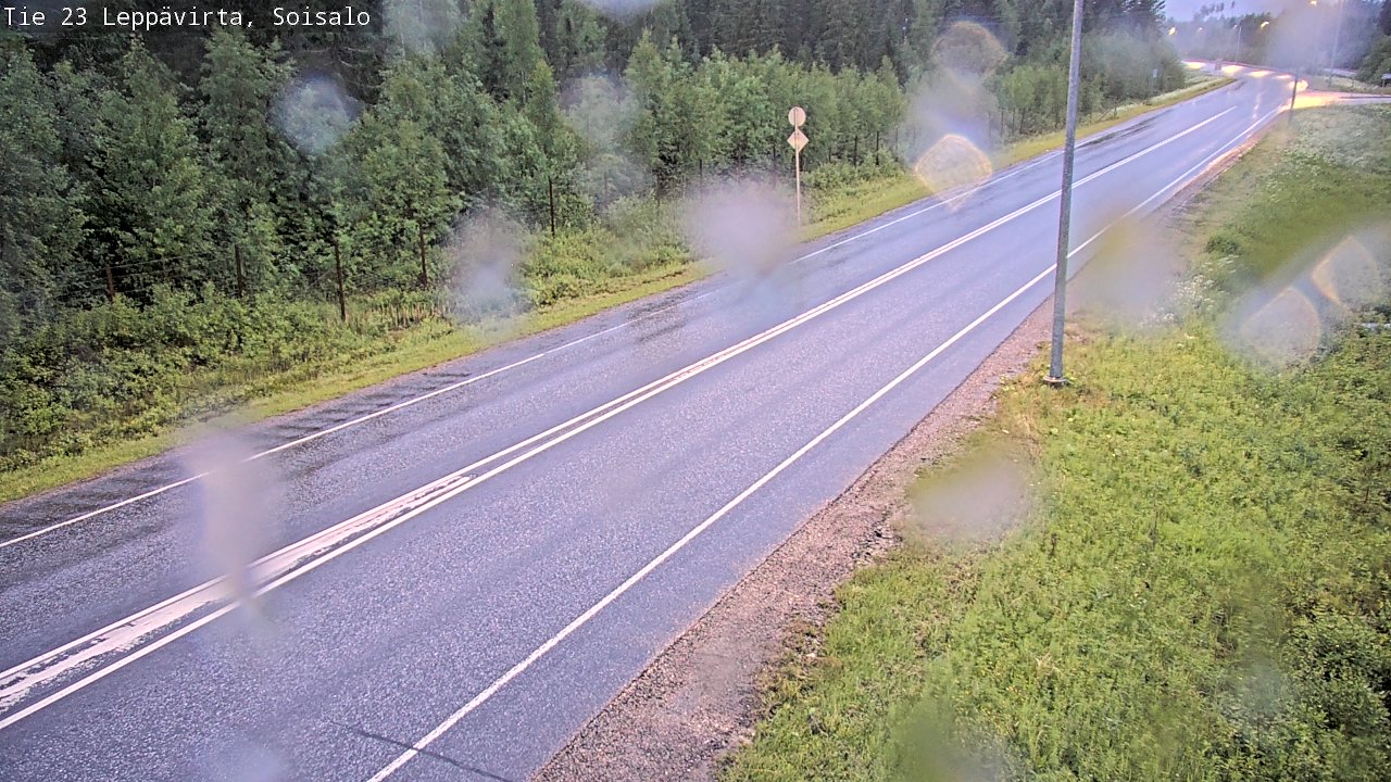Weather Camera Image Road 23 Leppävirta, Soisalo, Leppävirta, Pohjois-Savo