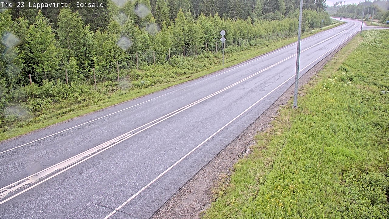 Weather Camera Image Road 23 Leppävirta, Soisalo, Leppävirta, Pohjois-Savo
