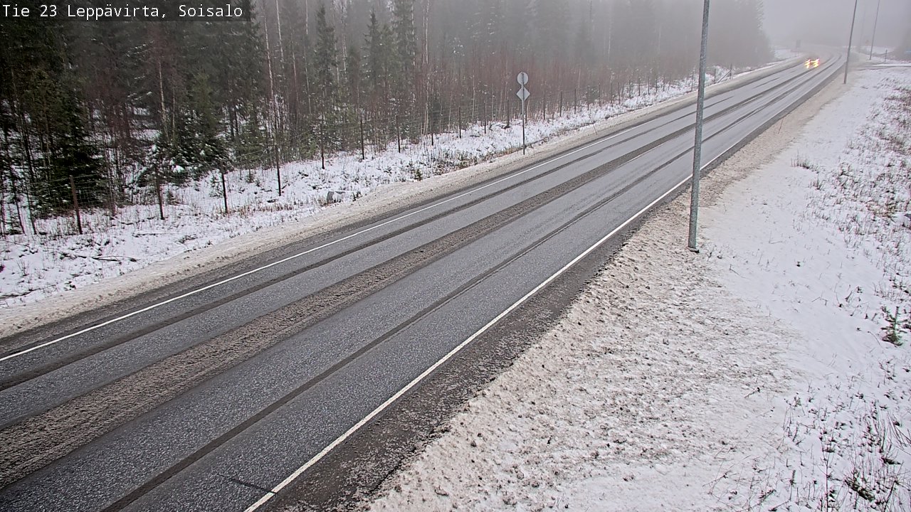 Weather Camera Image Road 23 Leppävirta, Soisalo, Leppävirta, Pohjois-Savo